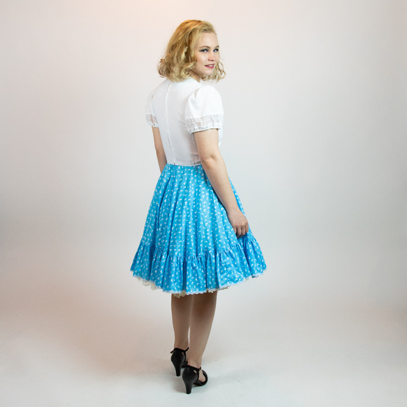 60s Patio Rockabilly Full Skirt Dress Kate Schorer - Picture 6 of 6